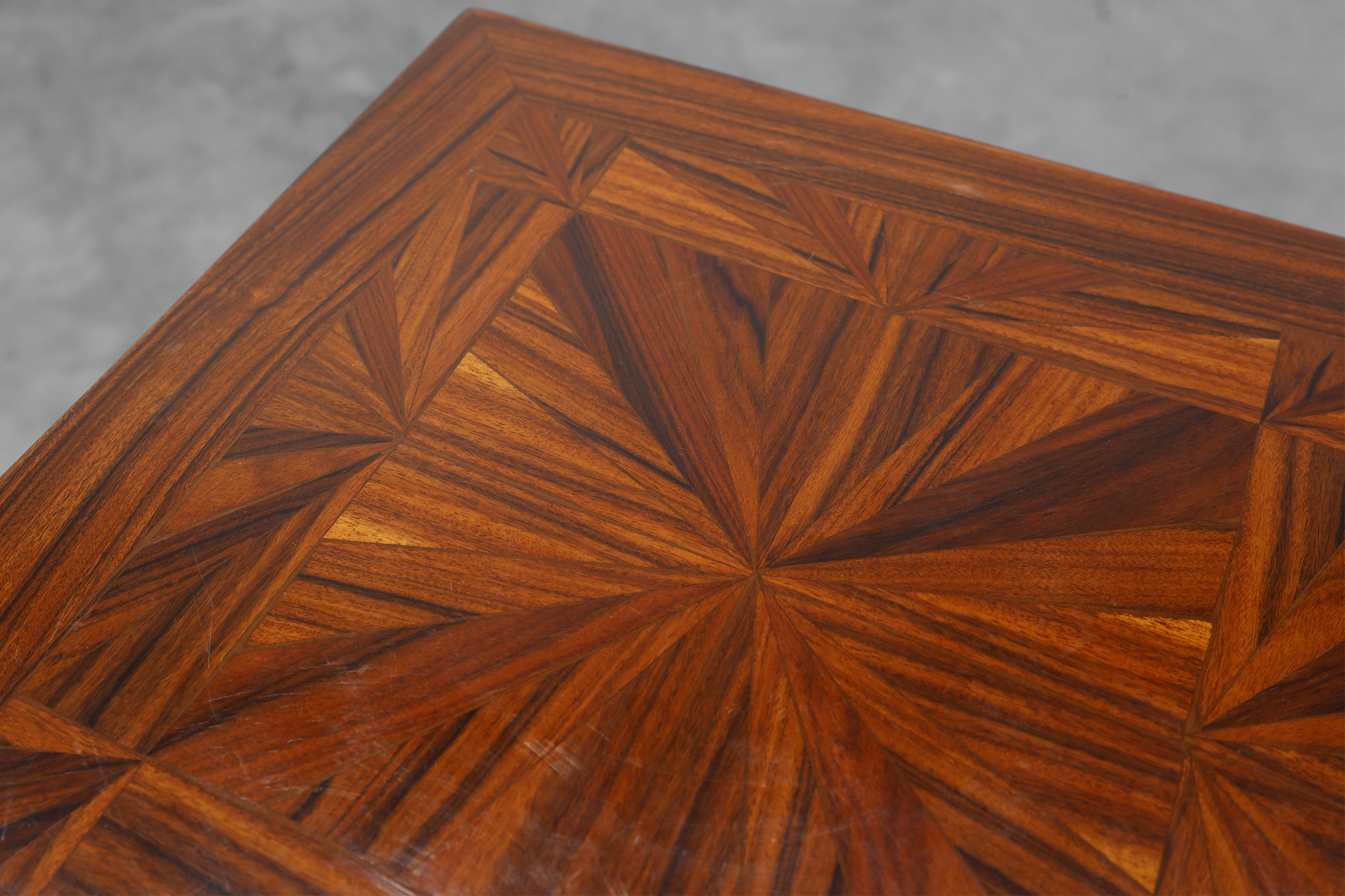 Large Art Deco Console in Wood Marquetry, France ca. 1920 thumbnail